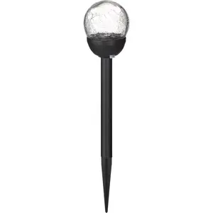 Living Accents GLE29992-8BP-XCP12 Pathway Light Black Solar Powered 0.06 W LED - pack of 12