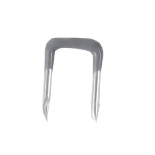 Staple 1/2" W Metal Insulated Silver Staple 1/2" W Metal Insulated Silver