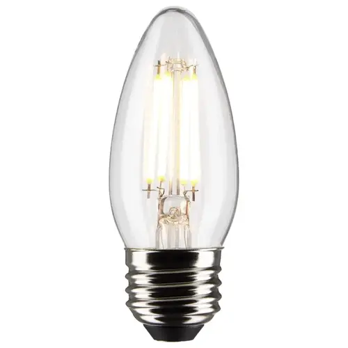 Filament LED Bulb B11 E26 (Medium) Soft White 40 Watt Equivalence Clear Filament LED Bulb B11 E26 (Medium) Soft White 40 Watt Equivalence Clear