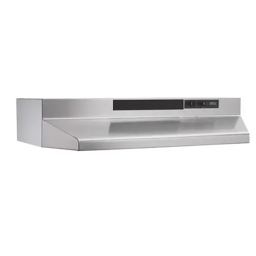 F40000 30 in. 230 Max Blower CFM Convertible Under-Cabinet Range Hood with Light in Stainless Steel Silver F40000 30 in. 230 Max Blower CFM Convertible Under-Cabinet Range Hood with Light in Stainless Steel Silver