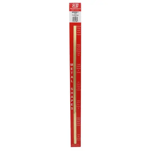 Angle 0.014" X 3/16" W X 12" L Brass Angle 0.014" X 3/16" W X 12" L Brass