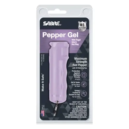 Gel Pepper Spray Lavender Plastic Lavender