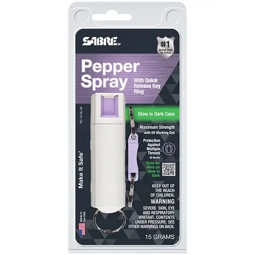Pepper Spray White Plastic White