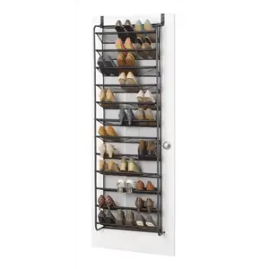 Whitmor 6037-7037-GM Hanging Shoe Organizer 69" H X 21.63" W X 7.5" L Metal Gunmetal
