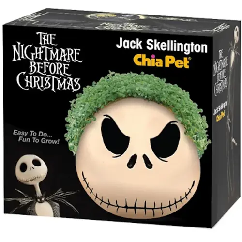 Decorative Planter Jack Skellington Clay Brown