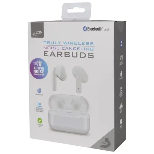 Earbuds w/Charging Case Wireless Bluetooth White Earbuds w/Charging Case Wireless Bluetooth White