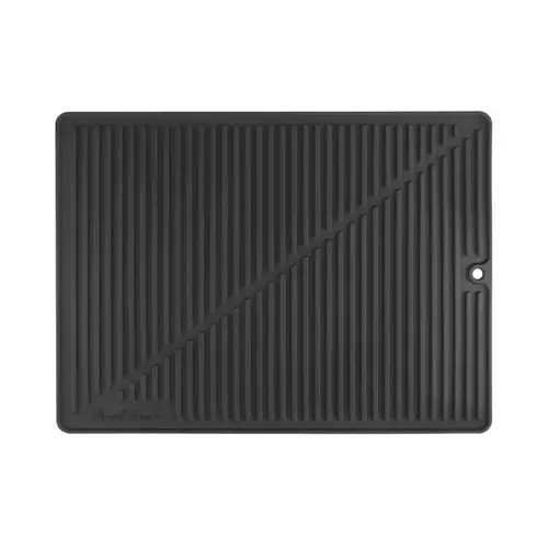 Drying Mat 12" L X 10" W X 0.2" H Silicone Black