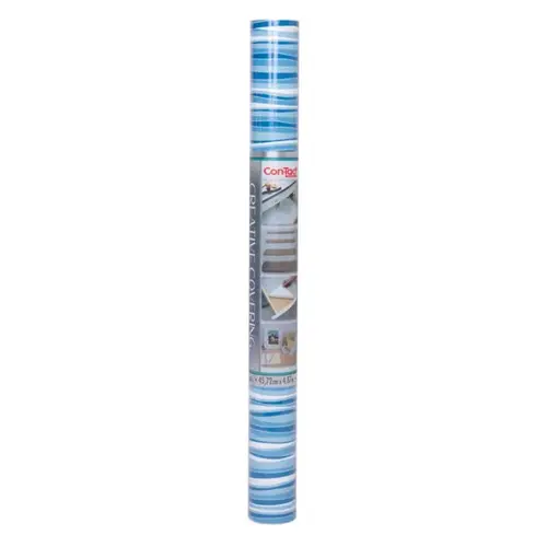 Shelf Liner 16 ft. L X 18" W Blue/White Stripes Self-Adhesive Blue/White Shelf Liner 16 ft. L X 18" W Blue/White Stripes Self-Adhesive Blue/White