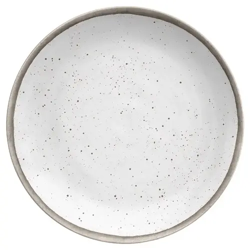 Dinner Plate Gray/White Melamine Kiln Gray/White Dinner Plate Gray/White Melamine Kiln Gray/White