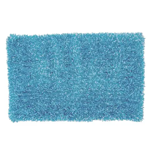 Bath Rug Intermix 32" L X 20" W Blue Cotton/Polyester Blue - pack of 3