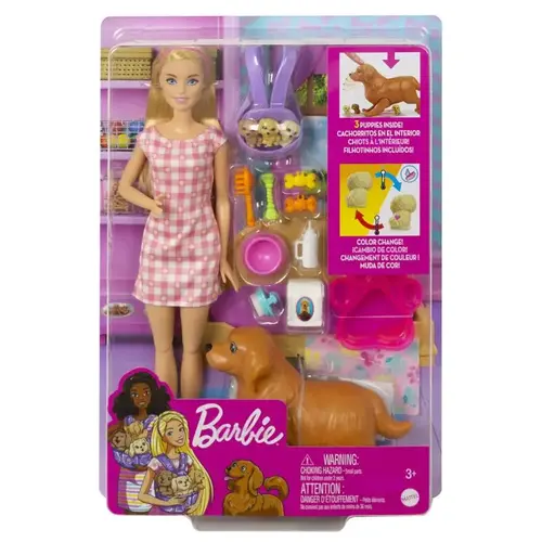 Doll & Pet Playset Barbie Multicolored 16 pc Multicolored