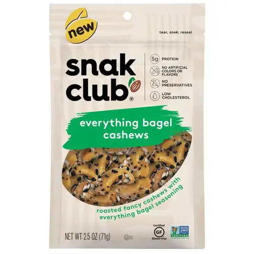 Cashews Everything Bagel 2.5 oz Bagged
