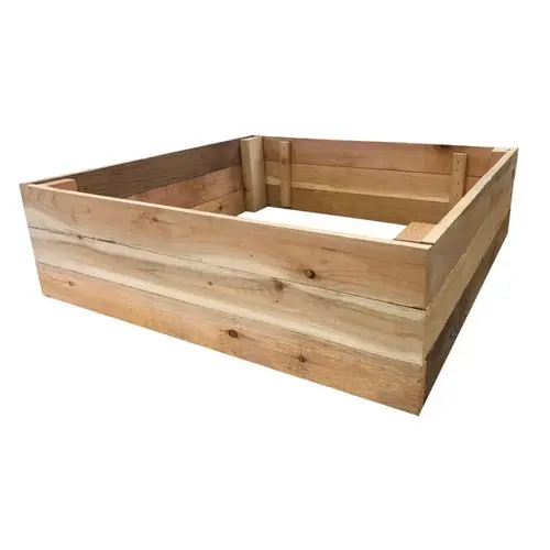 Raised Garden Bed 7" H X 36" W X 36" D Cedar Western Natural Natural Raised Garden Bed 7" H X 36" W X 36" D Cedar Western Natural Natural