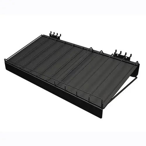 Display Shelf 5.84" H X 24" W X 11.59" L Black Core Assortment Metal Black Display Shelf 5.84" H X 24" W X 11.59" L Black Core Assortment Metal Black