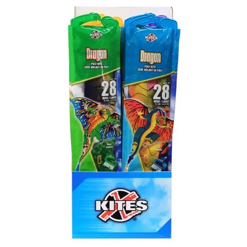 Kites X Dragon Polyester Assorted Assorted - pack of 24