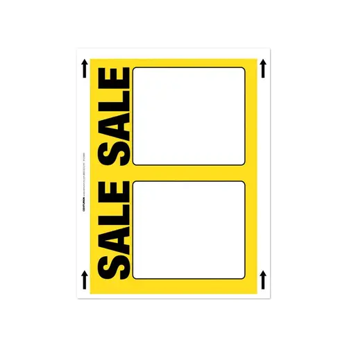 Sign 11" H X 8.5" W Automotive/Sporting Goods 100 Cardstock Sign 11" H X 8.5" W Automotive/Sporting Goods 100 Cardstock