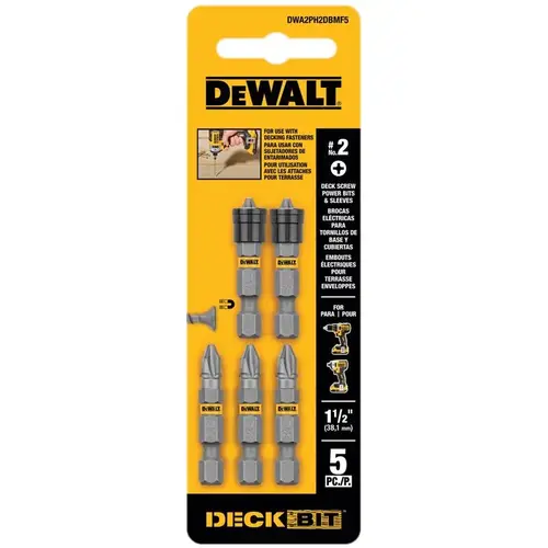 Screwdriver Bit Set Max Fit Phillips #2 X 1.5" L Steel Screwdriver Bit Set Max Fit Phillips #2 X 1.5" L Steel
