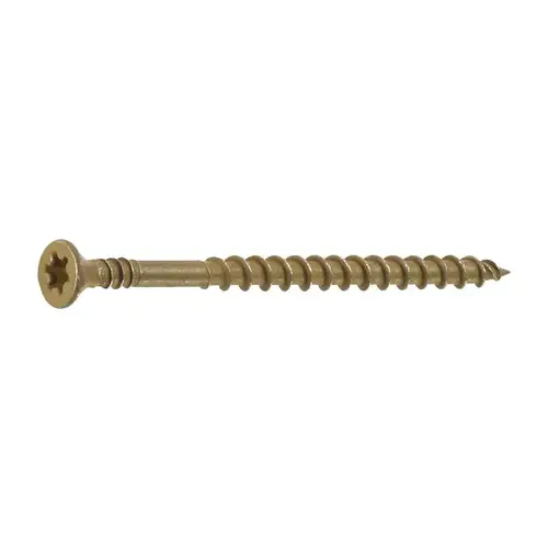 Deck Screws No. 8 Ga. X 3" L Gold Torx Star Head Copper Coated Deck Screws No. 8 Ga. X 3" L Gold Torx Star Head Copper Coated
