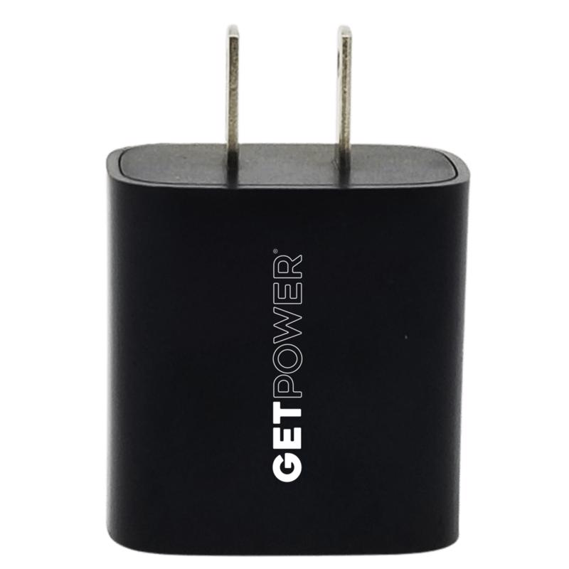 GetPower CWP-2USBACPD USB PD Charger Black Plug-In For Universal Black