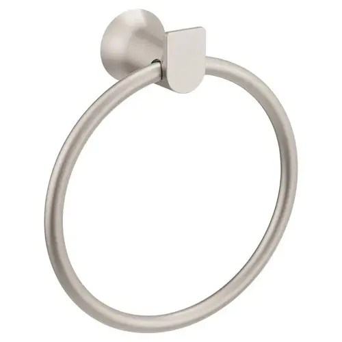 Towel Ring Genta Brushed Nickel 6" L Zinc Brushed Nickel