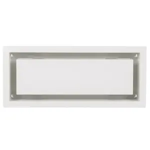 Aria Vent DWLITFR4X10WHT Wall/Ceiling Vent Cover 10-9/16" H X 4-1/2" W Satin White ABS Plastic Satin