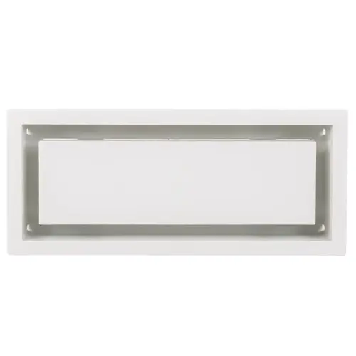 Wall/Ceiling Vent Cover 10-9/16" H X 4-1/2" W Satin White ABS Plastic Satin