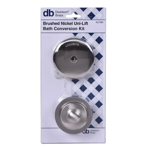 Bath Waste Conversion Kit Dearbor Brushed Nickel Bath Waste Conversion Kit Dearbor Brushed Nickel