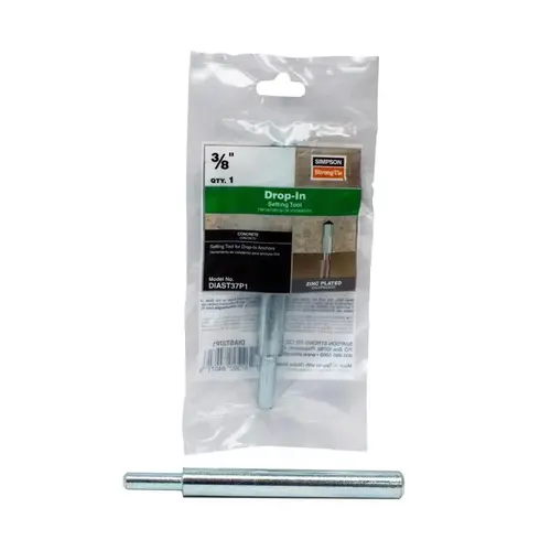 Setting Tool Drop-In Anchor .0.375" D X 6.25" L Steel Round Head Zin Plate Setting Tool Drop-In Anchor .0.375" D X 6.25" L Steel Round Head Zin Plate