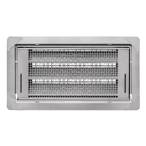 Flood Vent 8" H X 16" W Silver Stainless Steel Silver