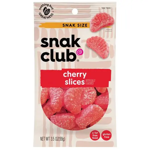 Gummi Candy Cherry Slices 3.5 oz Bagged Gummi Candy Cherry Slices 3.5 oz Bagged