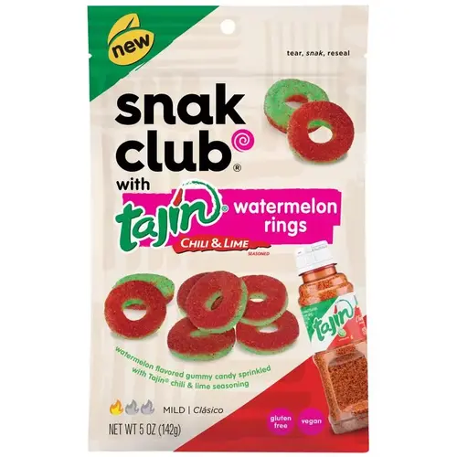 Watermelon Rings Tajin Chili and Lime 5 oz Bagged