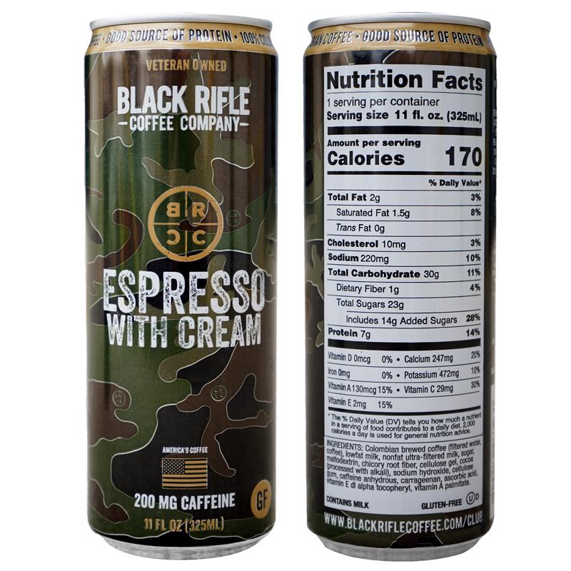 Black Rifle Coffee Company 36-002-01C-XCP12 Espresso Coffee RTD