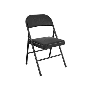 Cosco 14-995-JBD4 Folding Chair Black Fabric Black