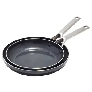 OXO CC006958-001 Fry Pan Set Agility Ceramic Black Black