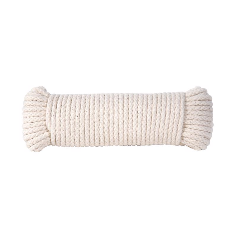 Koch 5620724 Clothesline Rope 7/32" D X 50 ft. L Natural Braided Cotton Natural