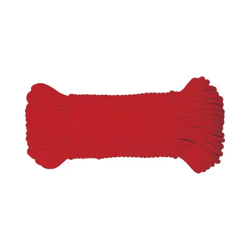 Rope 5/32" D X 100 ft. L Red Diamond Braided Paracord Red Rope 5/32" D X 100 ft. L Red Diamond Braided Paracord Red
