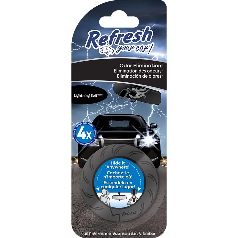 Refresh Your Car! Air Freshener Lightening Bolt - pack of 6 RDR256-1AME-XCP6 Refresh Your Car! Air Freshener Lightening Bolt - pack of 6 RDR256-1AME-XCP6