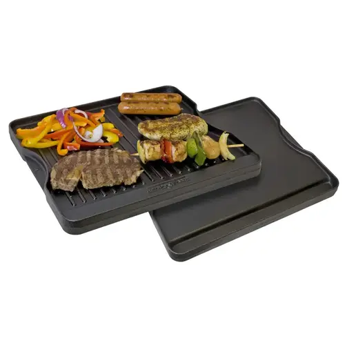 Grill Top Griddle Cast Iron 14" L X 16" W Black