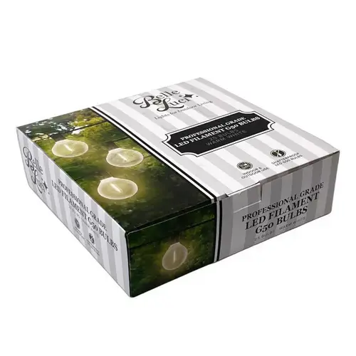 LED Replacement Bulb Holiday Bright Lights LED G50 Single Filament Warm White 2.5" 25 LED Replacement Bulb Holiday Bright Lights LED G50 Single Filament Warm White 2.5" 25