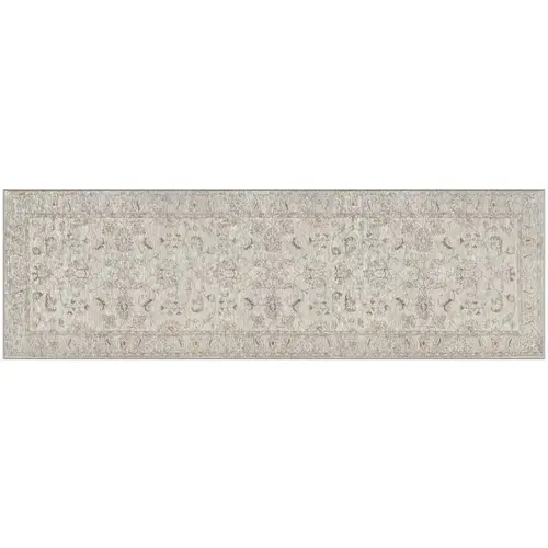 Accent Rug NeverMove 76" L X 24" W Beige Jordan Oatmeal Polyester Beige