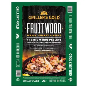 Griller's Gold GGFR20 BBQ Wood Pellet All Natural Fruitwood 20 lb
