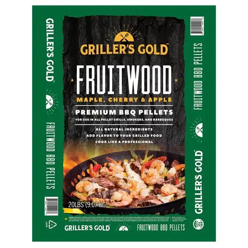 BBQ Wood Pellet All Natural Fruitwood 20 lb