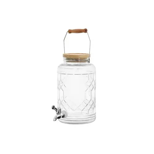 Beverage Dispenser 0.95 gal Clear Glass Clear Beverage Dispenser 0.95 gal Clear Glass Clear