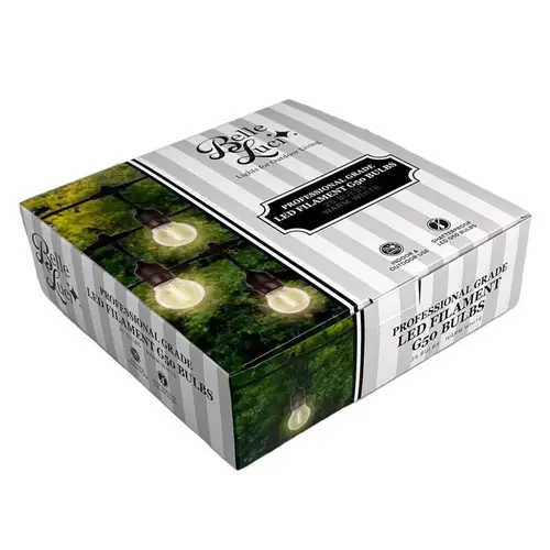 Bulbs Holiday Bright Lights LED G50 Single Filament Warm White 2.5" 25 lights Bulbs Holiday Bright Lights LED G50 Single Filament Warm White 2.5" 25 lights