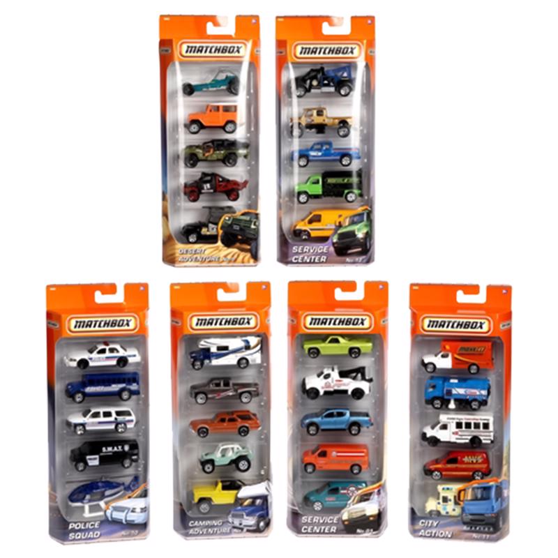 Matchbox C1817-XCP12 Diecast Car Metal Multi-Colored 5 pc Multi