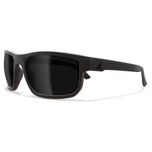 Safety Glasses Defiance Anti-Fog Polarized Wayfarer Smoke Lens Black Frame