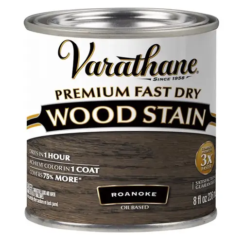 Fast Dry Wood Stain Roanoke Oil-Based Urethane Modified Alkyd 0.5 pt Roanoke - pack of 4 Fast Dry Wood Stain Roanoke Oil-Based Urethane Modified Alkyd 0.5 pt Roanoke - pack of 4