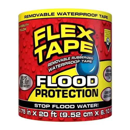 Waterproof Repair Tape Flood Protection 3.75" W X 20 ft. L Yellow Yellow