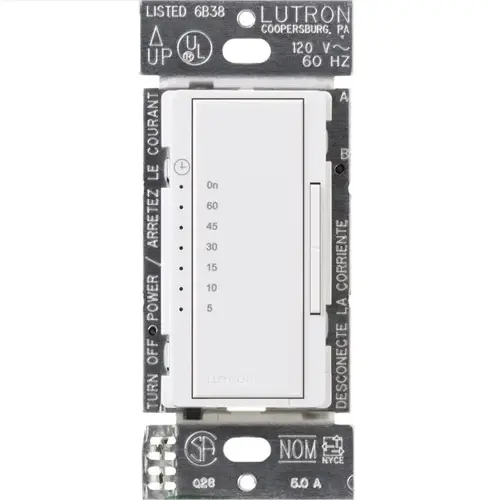 Countdown Timer Maestro Indoor 120 V White White Countdown Timer Maestro Indoor 120 V White White