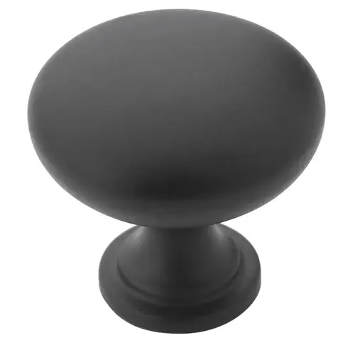 1-1/4" (32 mm) Diameter Allison Value Cabinet Knob Flat Black Finish